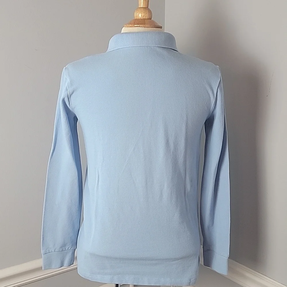 OLD NAVY‎ NeW Bundle of 3 Boy's Light Blue Long Sleeve School Uniform Polo Shirt